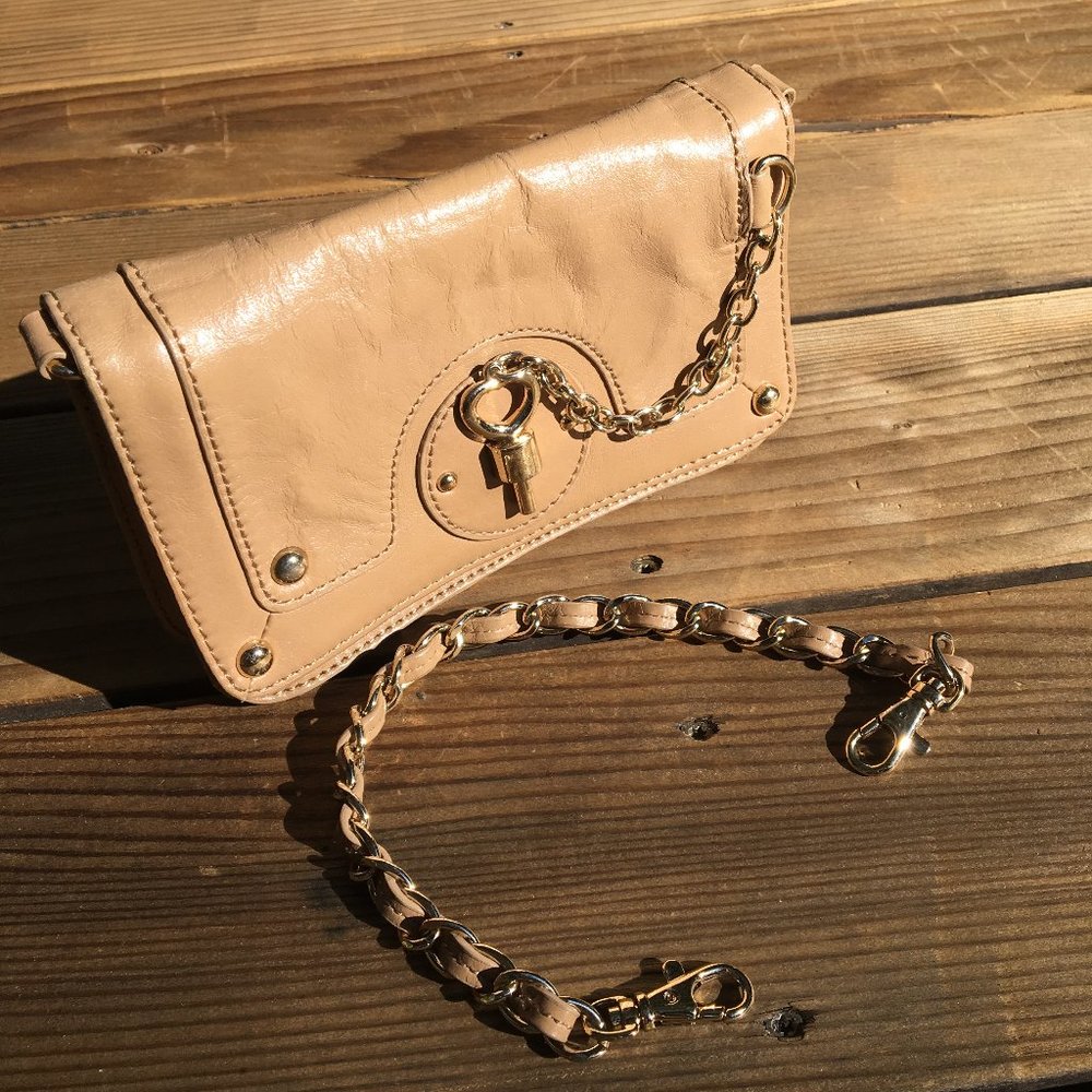 Bebe Leather Clutch Purse
